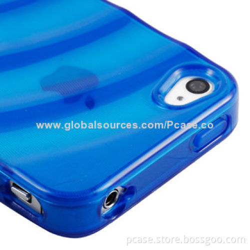 Popular Water Ripples Type TPU Cases for iPhone 4S, Various Colors Available